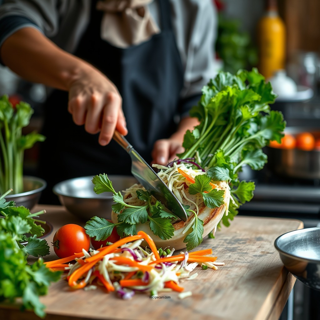 Preparing the Vegetables - classic coleslaw recipe