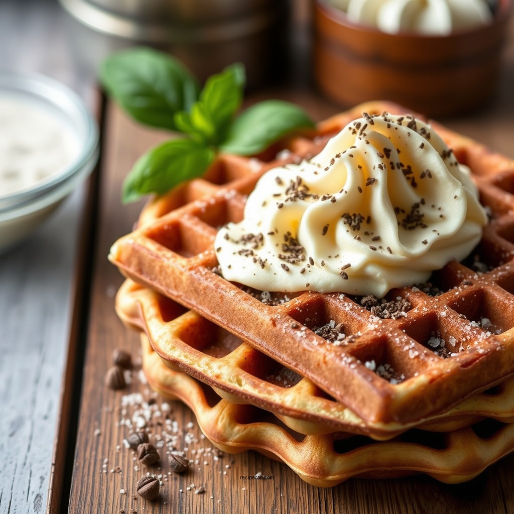 Ingredients You'll Need - cocoa waffle recipe