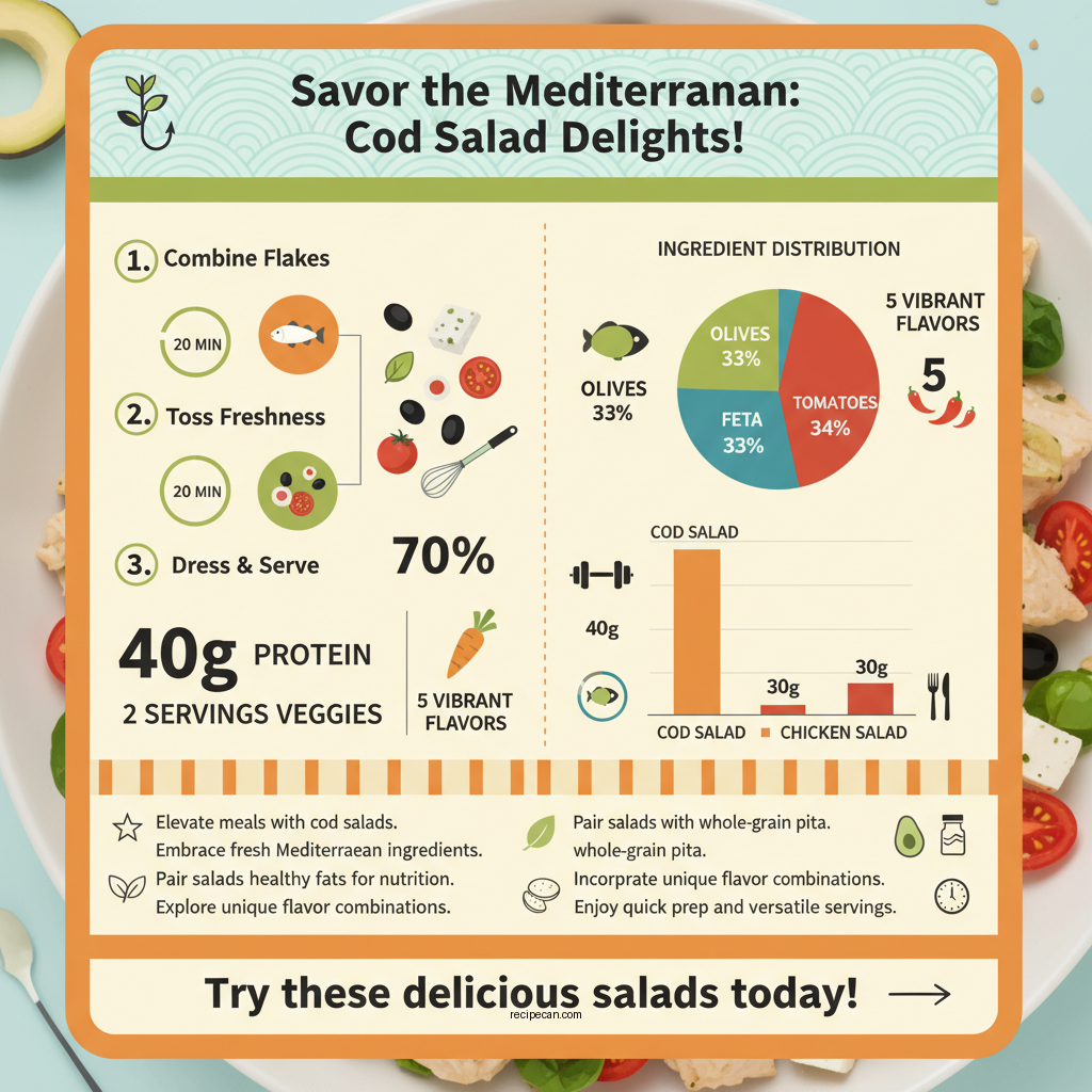 cod salad recipes - Data Infographic and Statistics