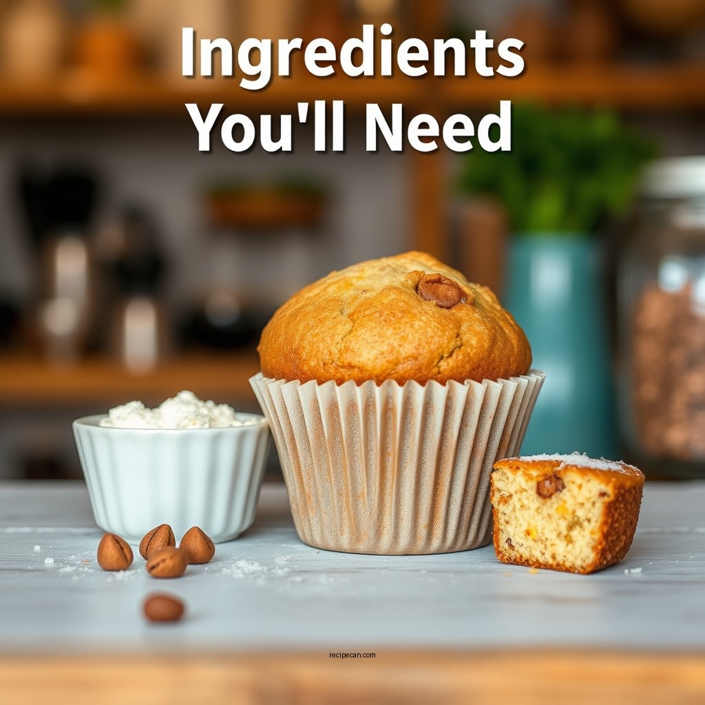 Ingredients You'll Need - coffee cake muffin recipe