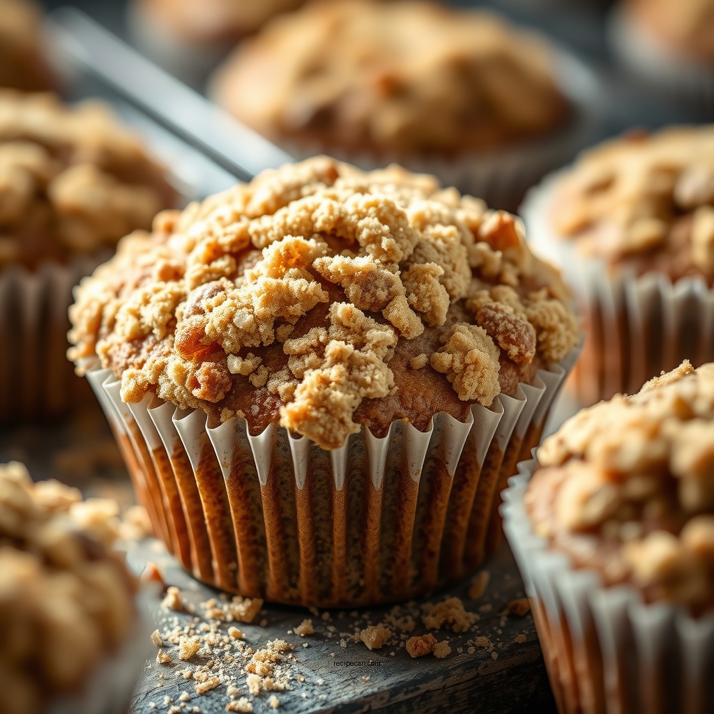 Making the Crumb Topping - coffee cake muffin recipe