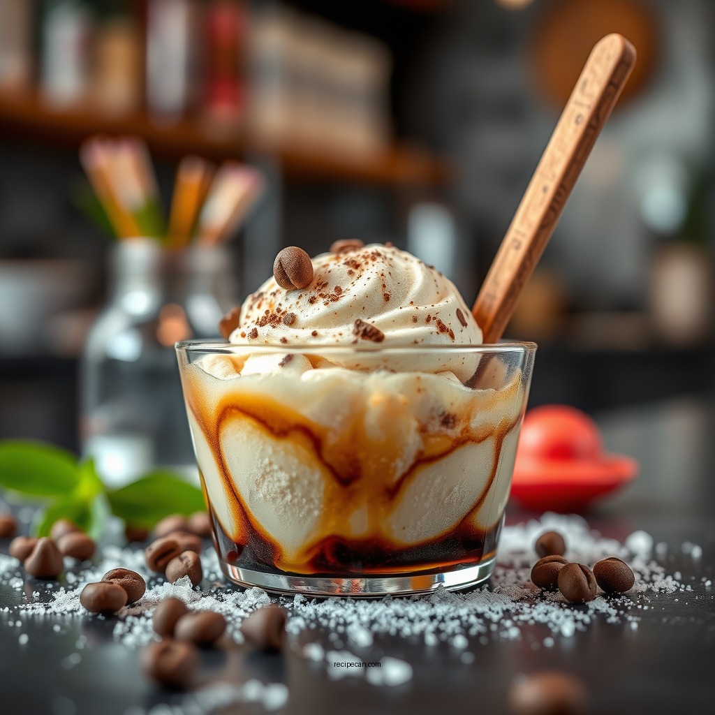 Chilling the Mixture - coffee ice cream recipe ninja creami