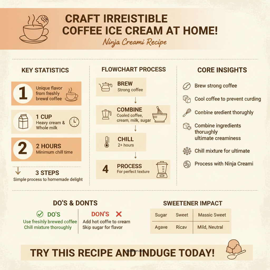 coffee ice cream recipe ninja creami - Data Infographic and Statistics
