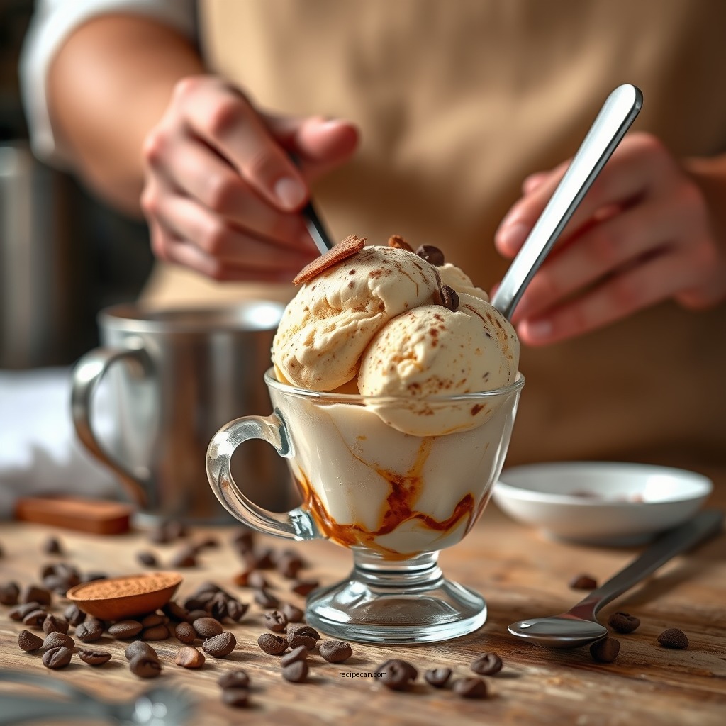 Preparing the Coffee Base - coffee ice cream recipe ninja creami