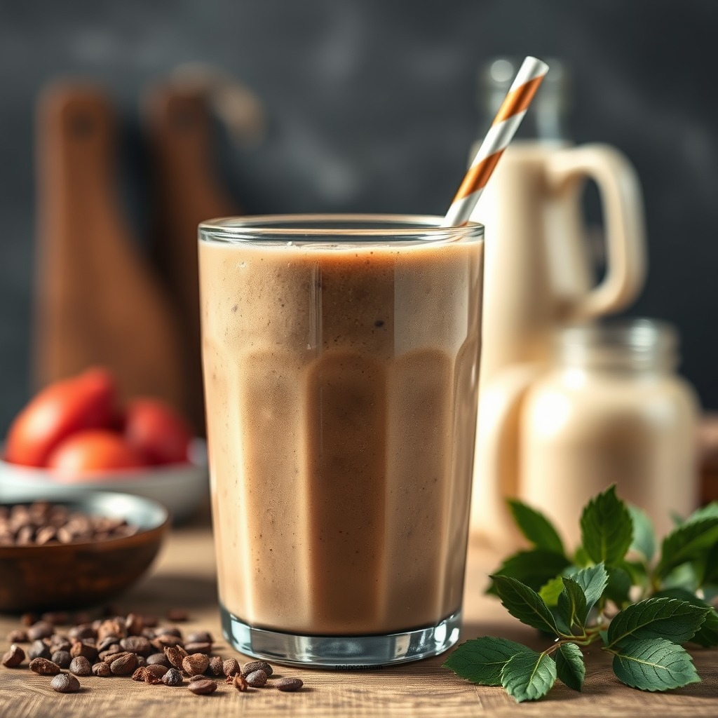 Mocha Protein Smoothie - coffee smoothie recipes