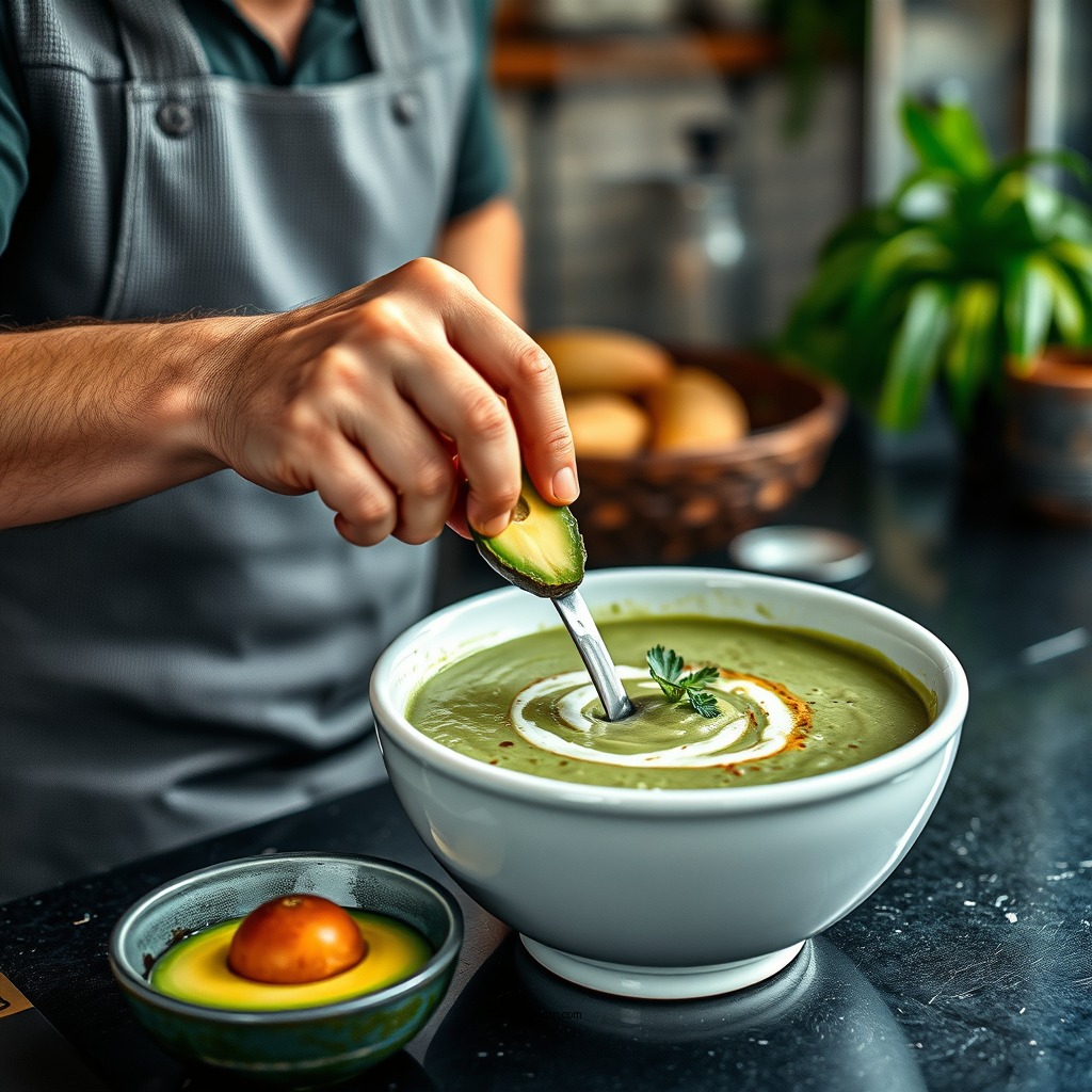 Preparation Steps - cold avocado soup recipe