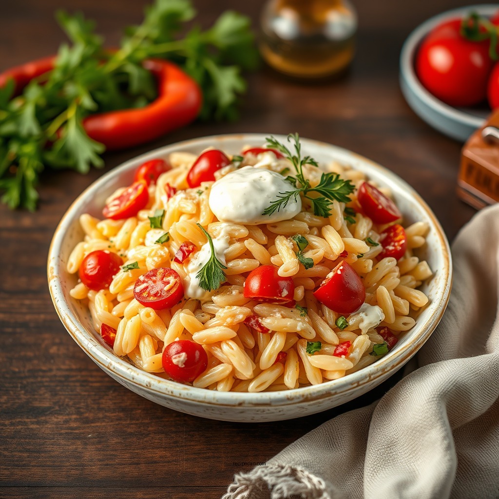 Classic Cold Orzo Salad with Mayo - cold orzo salad with mayo recips