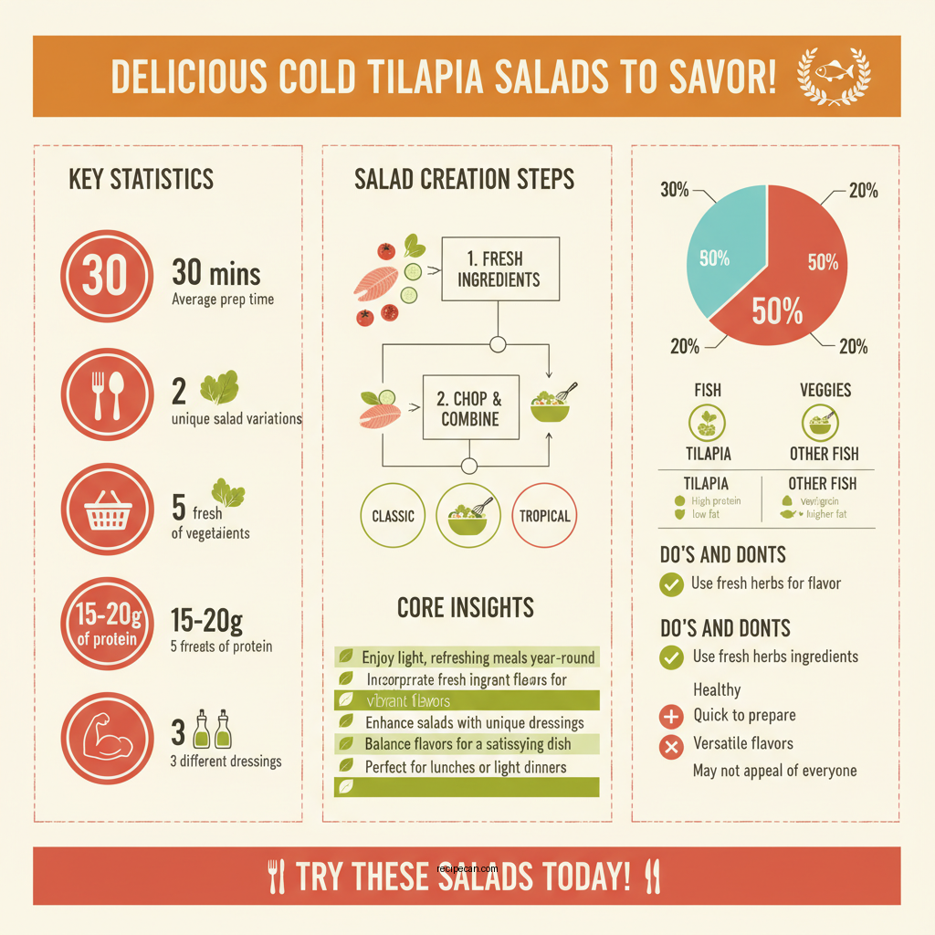cold talapia salad recipes - Data Infographic and Statistics