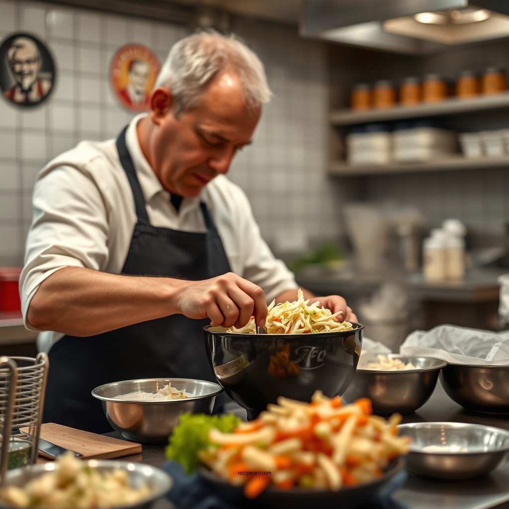 Step-by-Step Preparation - coleslaw dressing recipe kfc