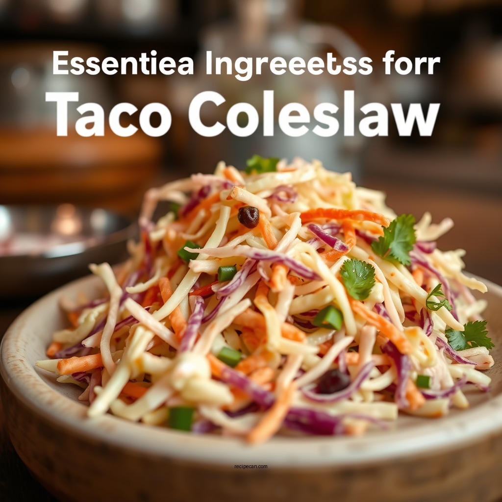 Essential Ingredients for Taco Coleslaw - coleslaw for tacos recipe