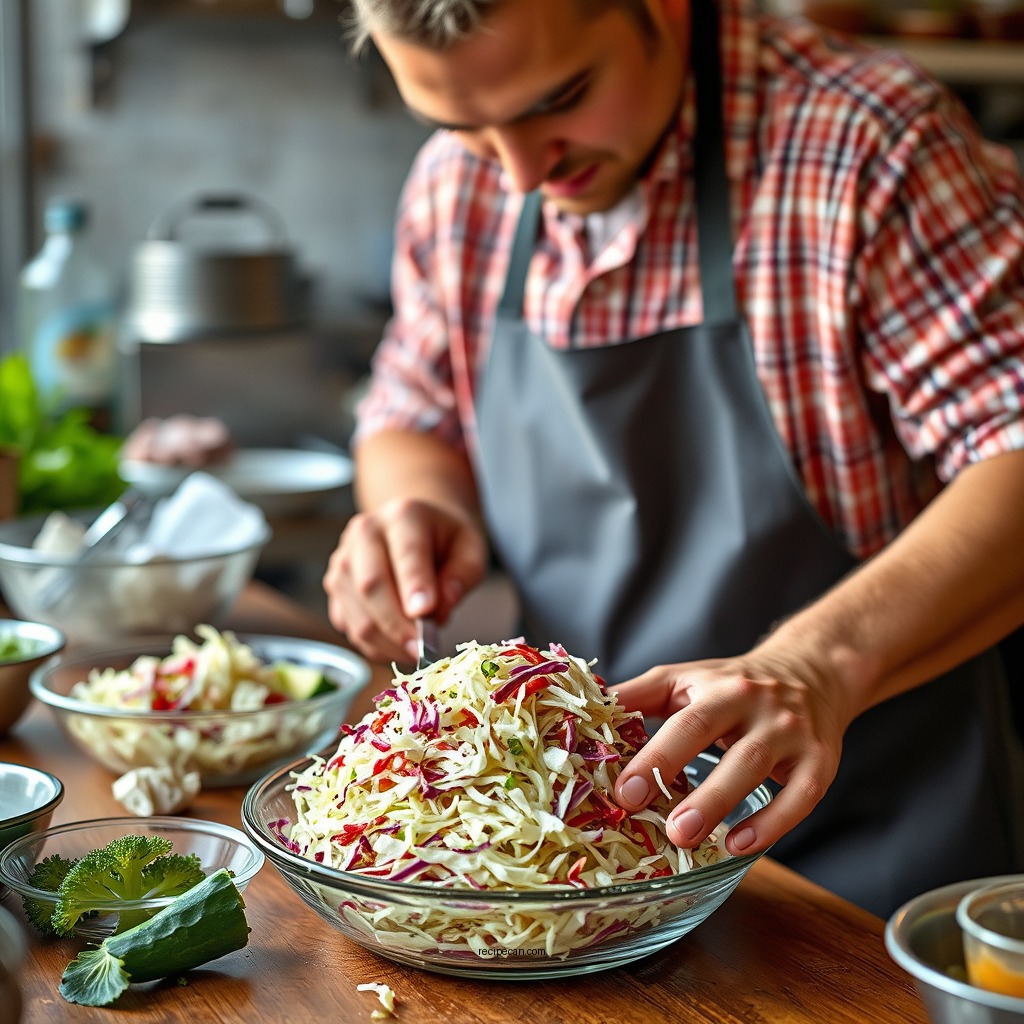 Steps to Prepare the Coleslaw - coleslaw mexican recipe