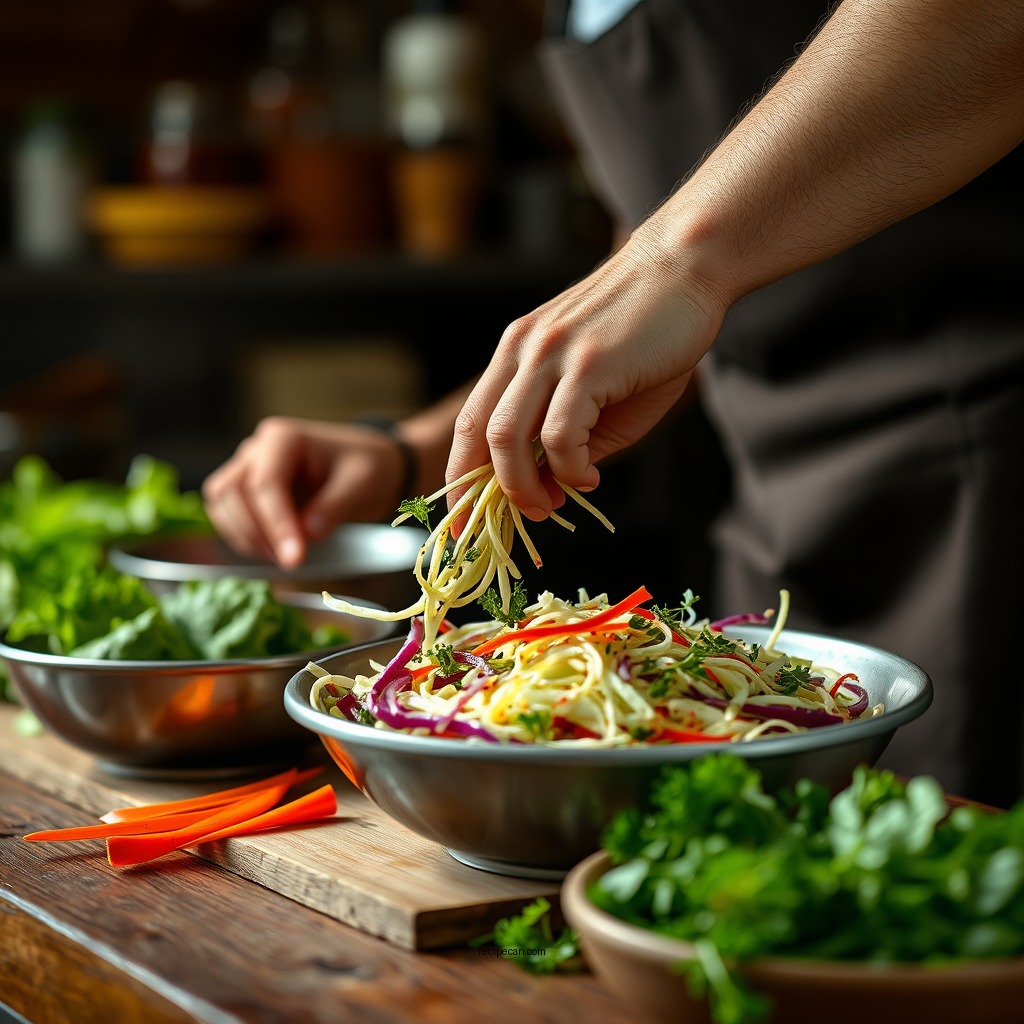 How to Prepare the Vegetables - coleslaw mix recipe