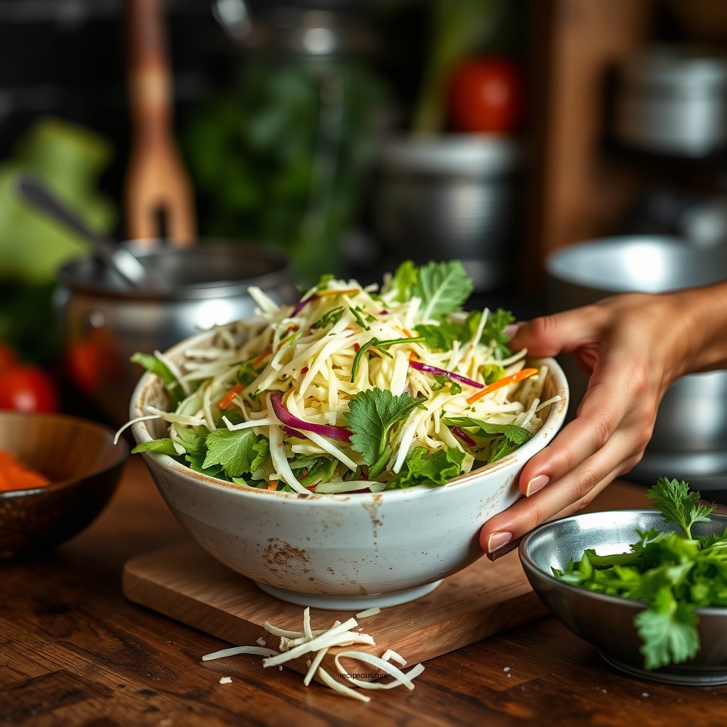 Preparing the Vegetables - coleslaw recipe allrecipes