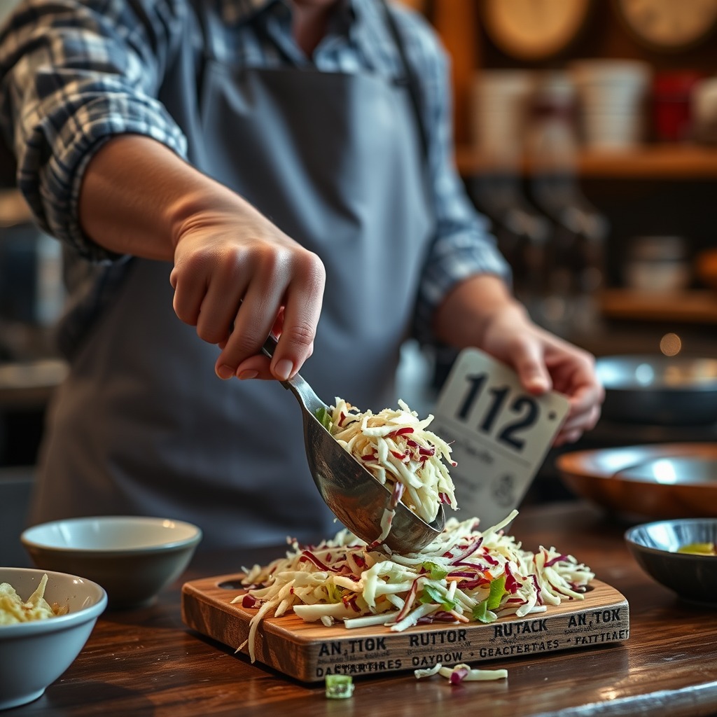 Step-by-Step Preparation - coleslaw recipe classic