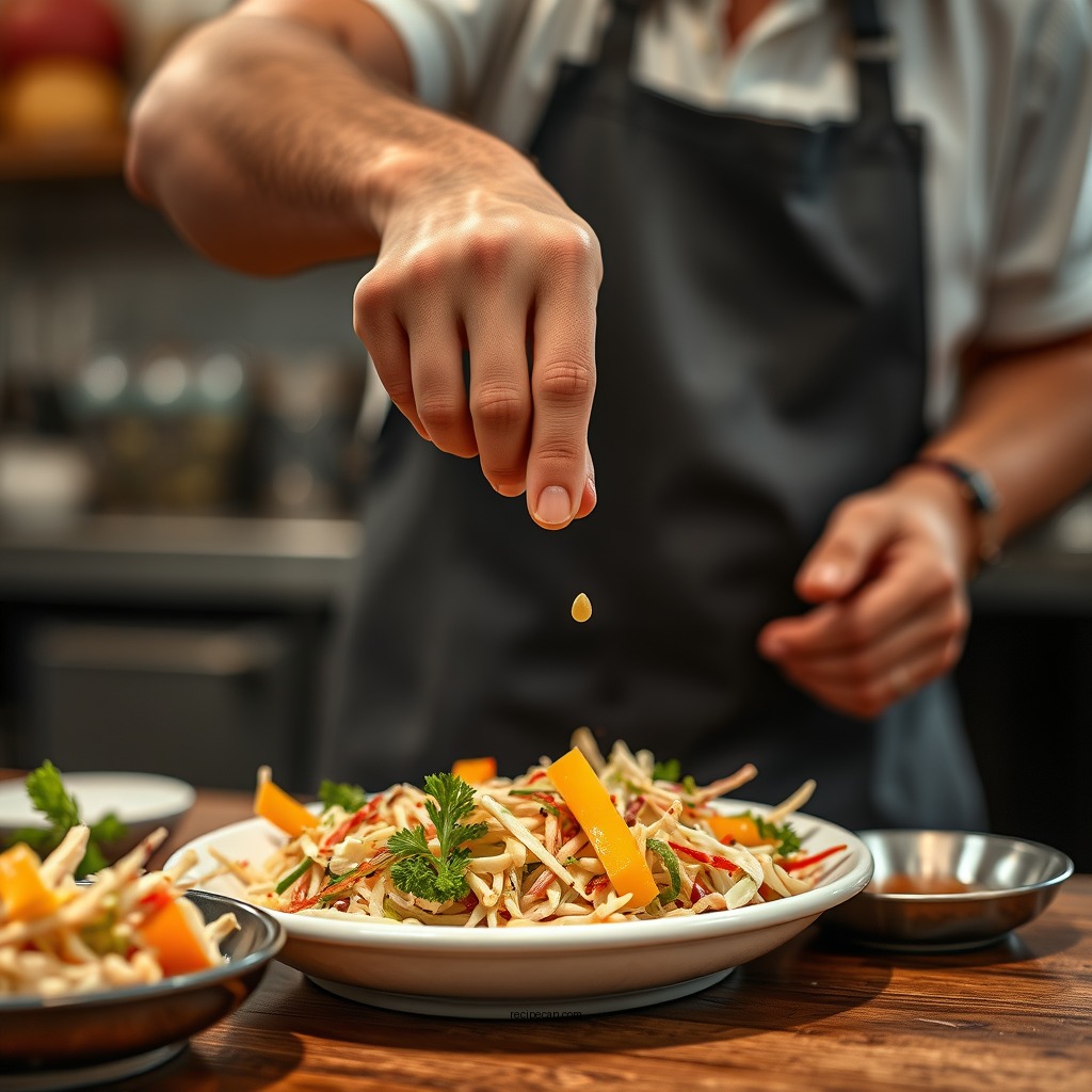 Step-by-Step Dressing Preparation - coleslaw recipe dressing