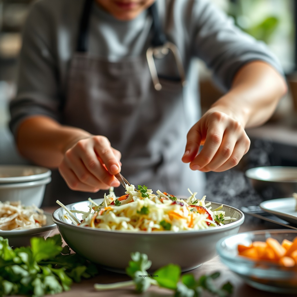 Step-by-Step Preparation - coleslaw recipe easy
