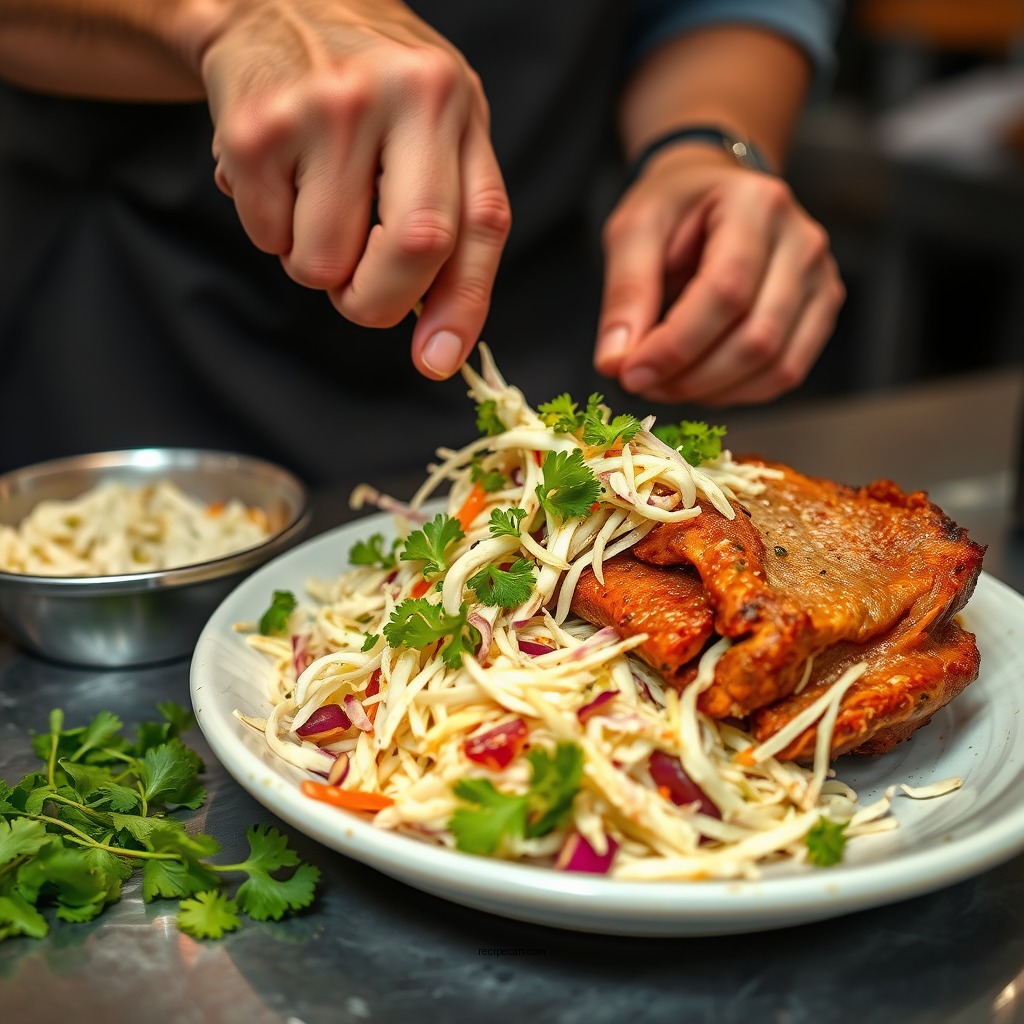 Step-by-Step Preparation - coleslaw recipe for bbq pulled pork