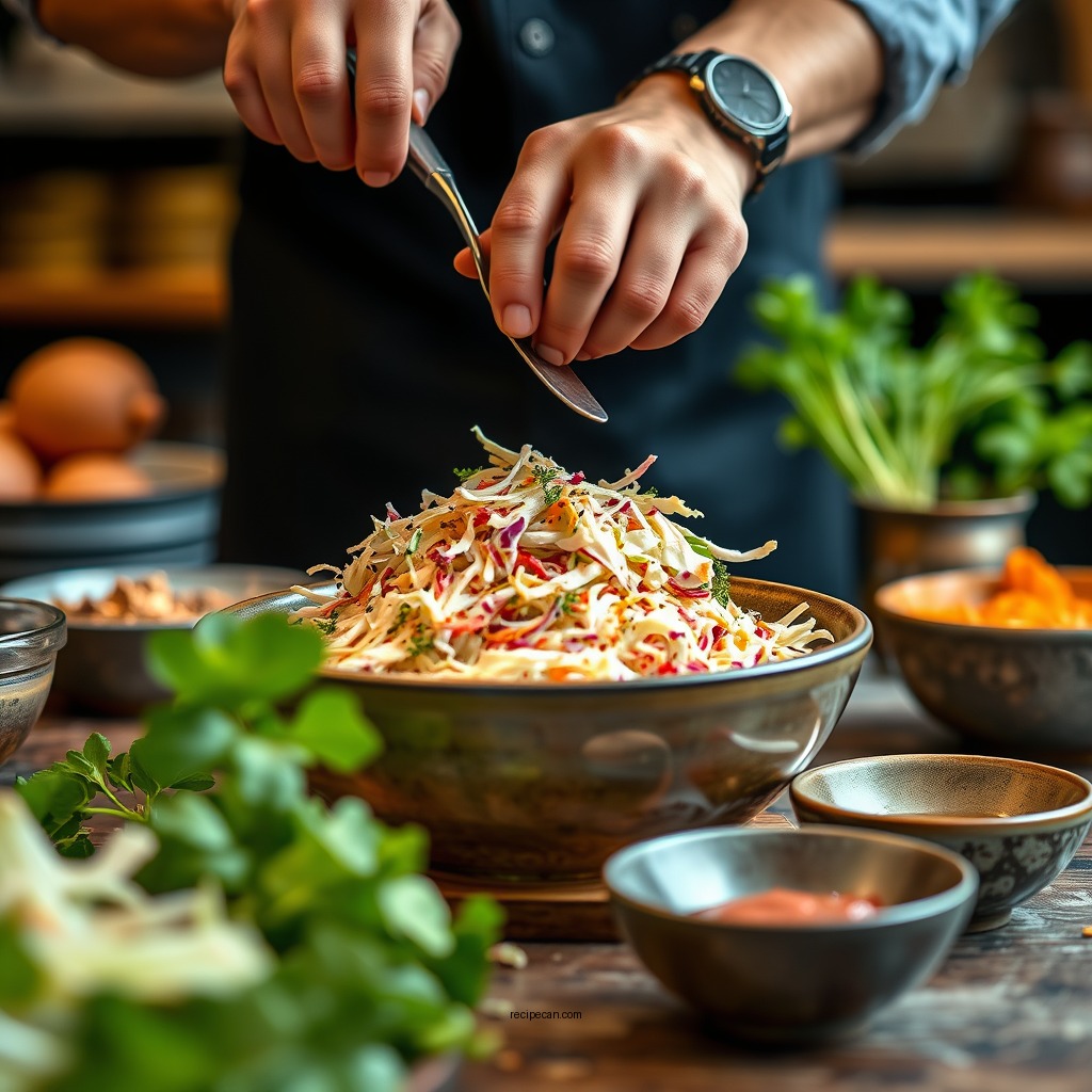 Step-by-Step Preparation - coleslaw recipe jamie oliver