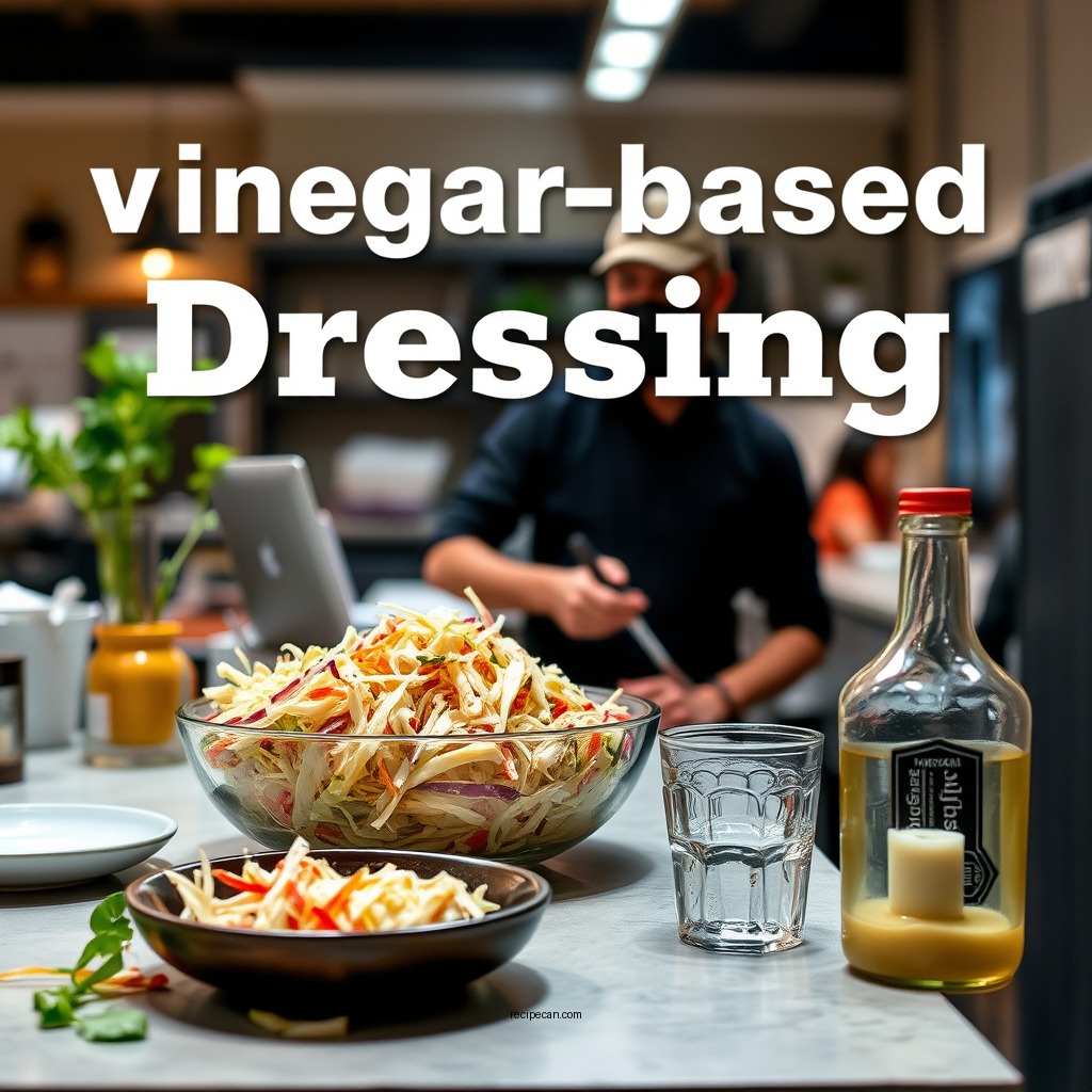 Classic Vinegar-Based Dressing - coleslaw recipe no mayonnaise