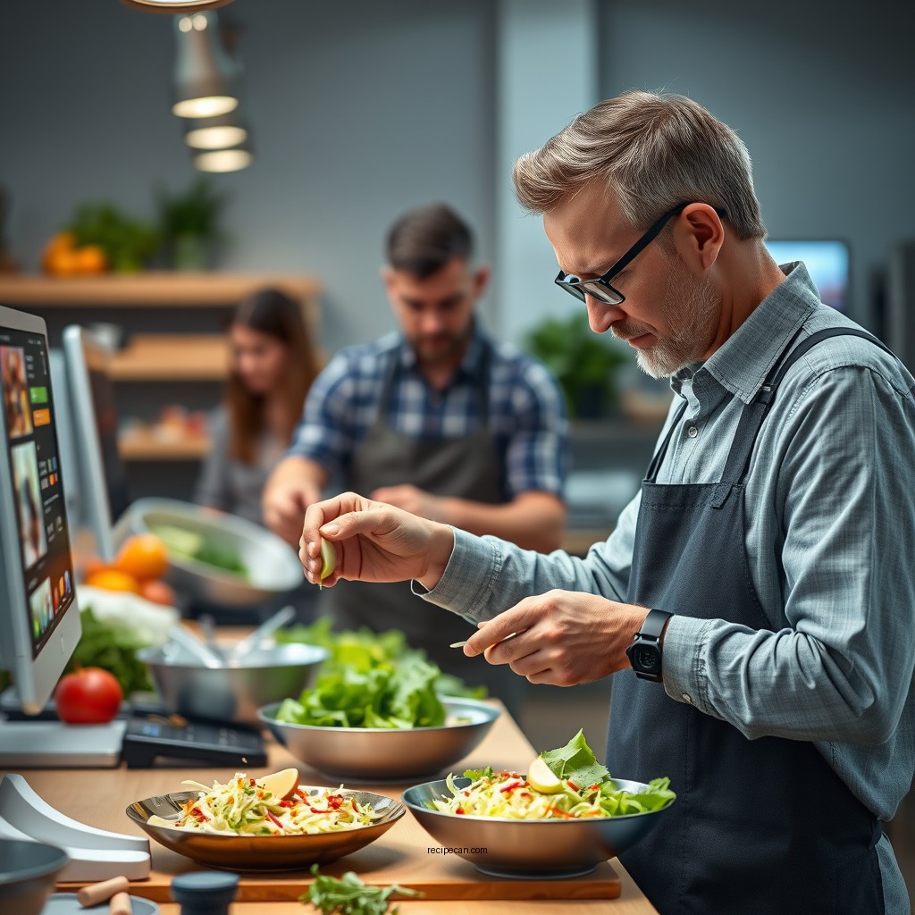 Preparing the Vegetables - coleslaw recipe with apple