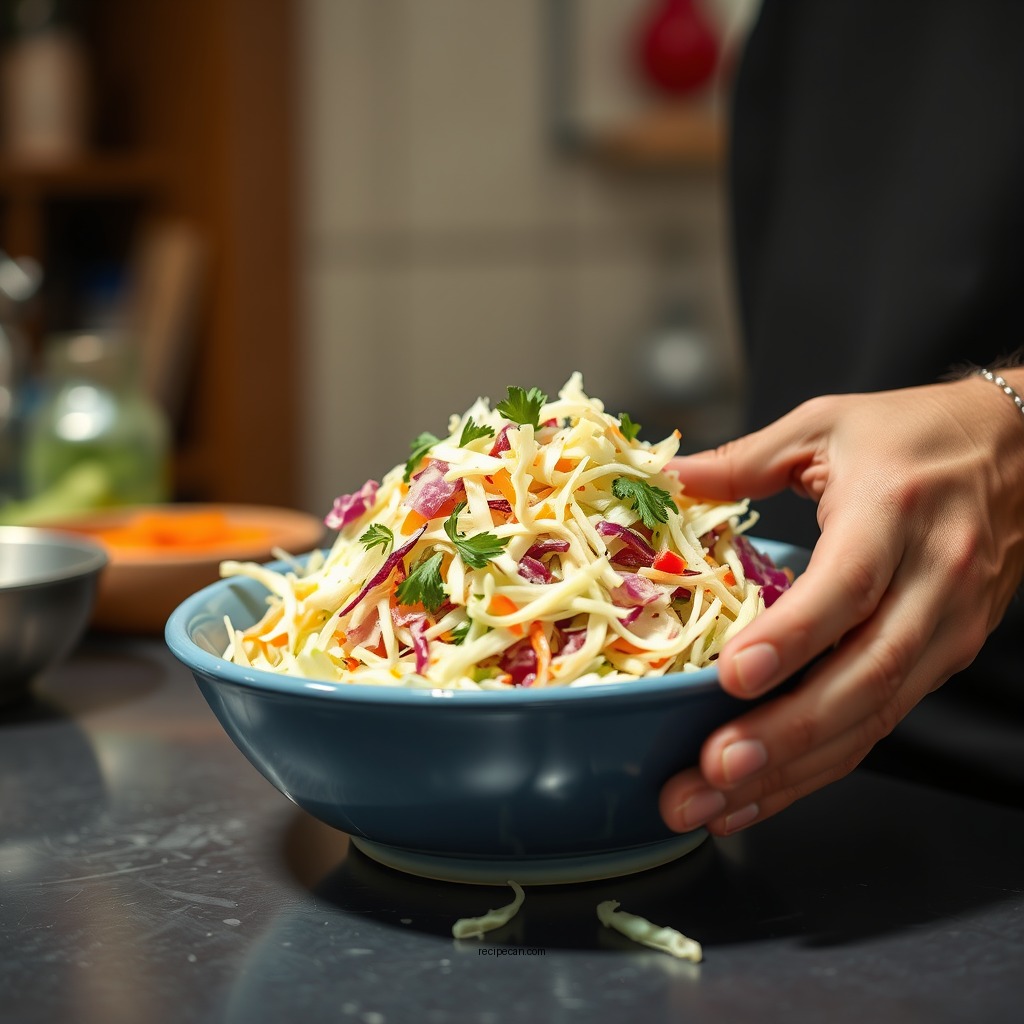 Steps to Prepare the Coleslaw - coleslaw recipe with bag of coleslaw