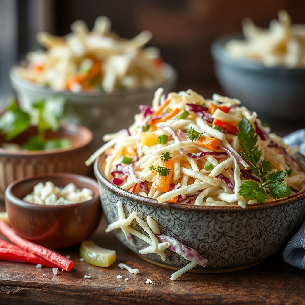 Essential Dressing Ingredients - coleslaw recipe with bagged slaw
