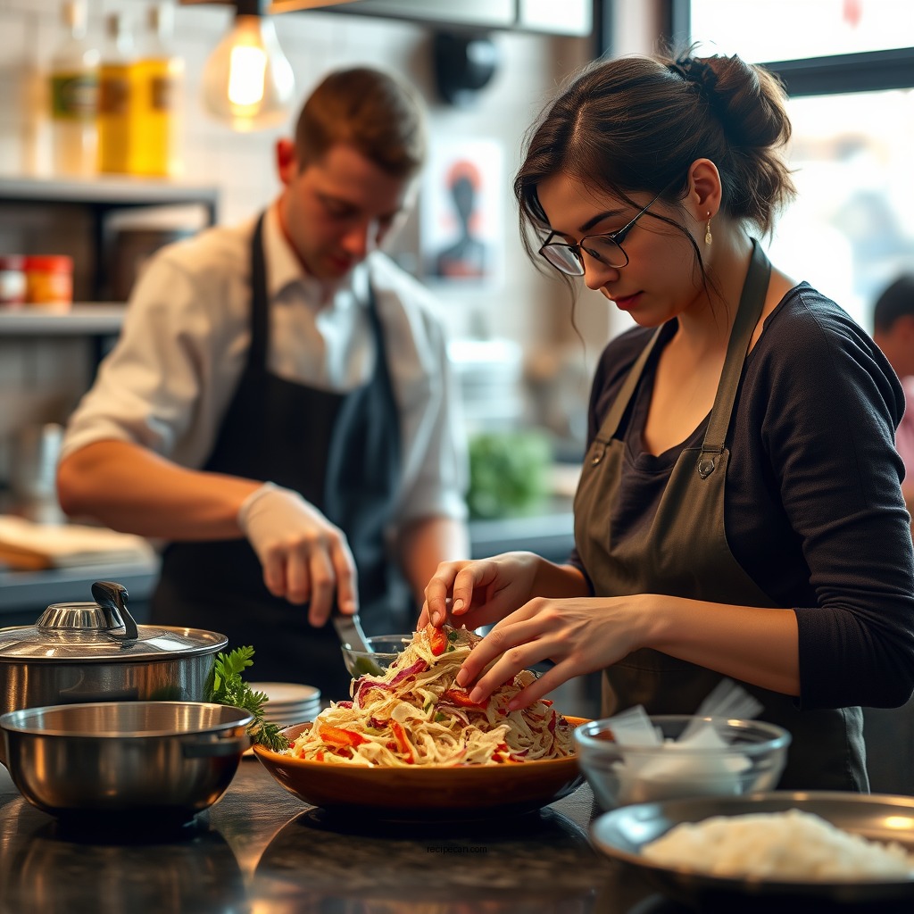 Step-by-Step Preparation - coleslaw recipe with mayo