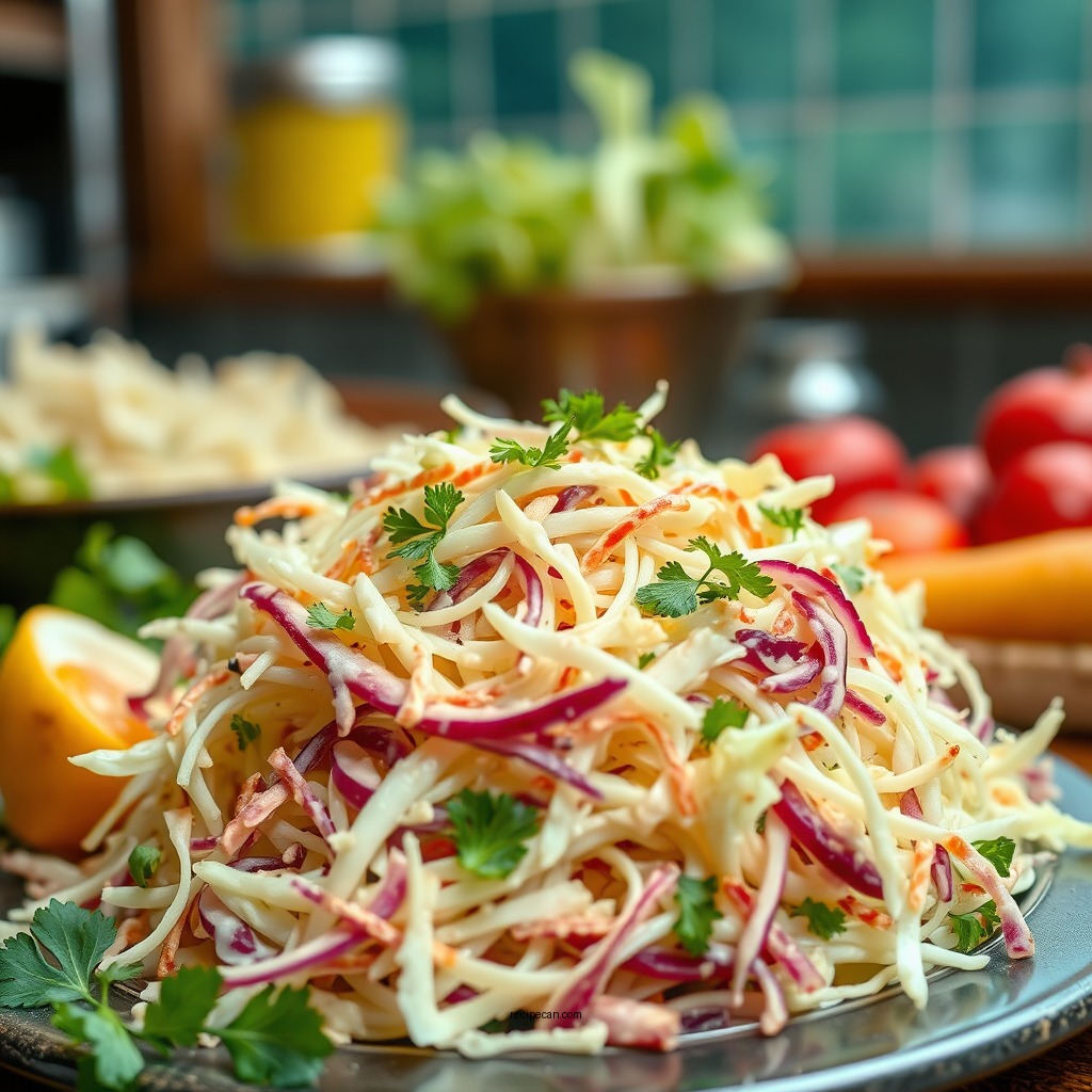 Ingredients for Vinegar Coleslaw - coleslaw recipe with vinegar