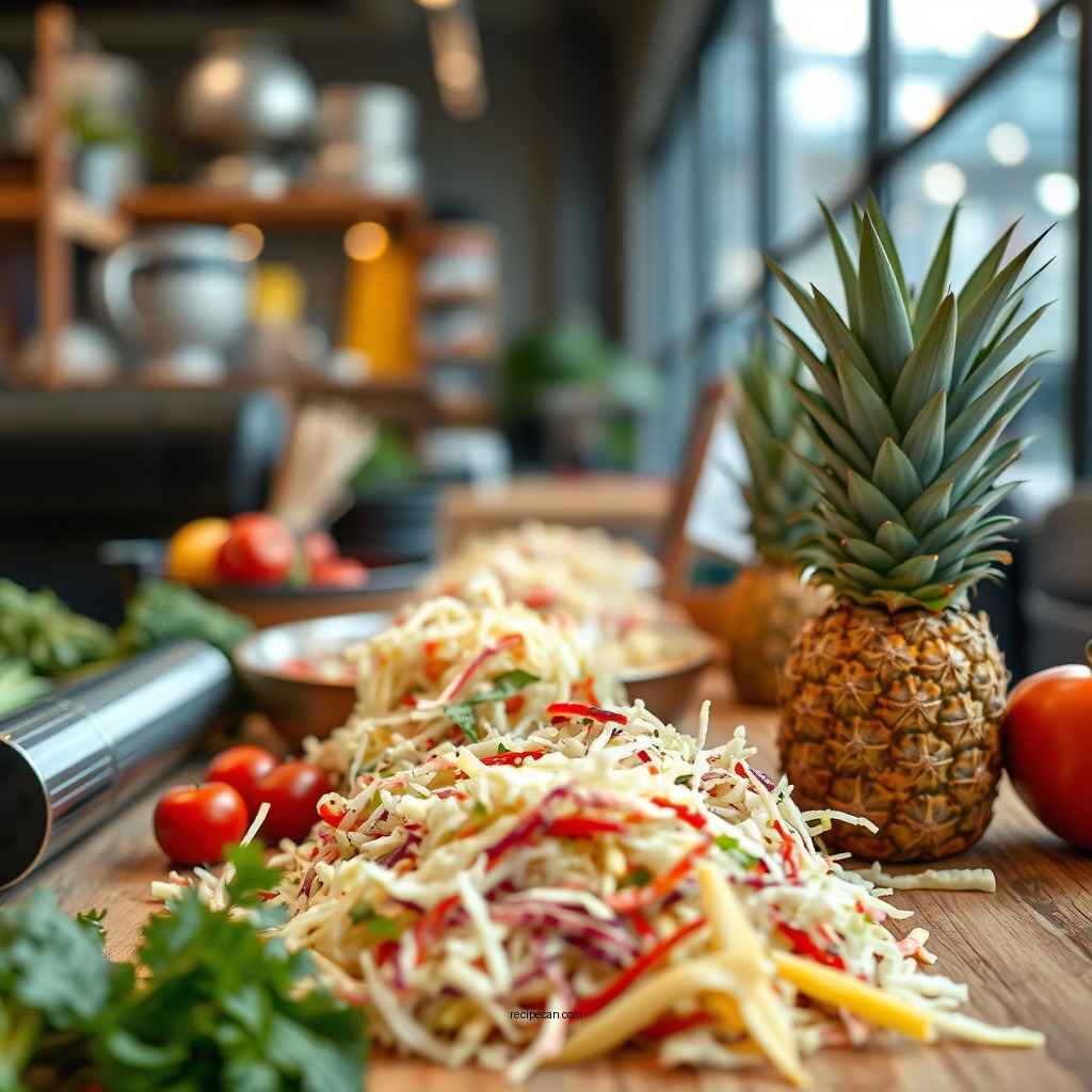 Ingredients You'll Need - coleslaw with pineapple recipe