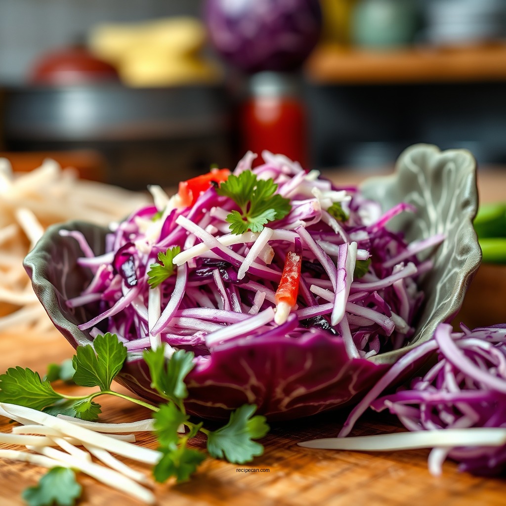 Ingredients for Red Cabbage Coleslaw - coleslaw with red cabbage recipe