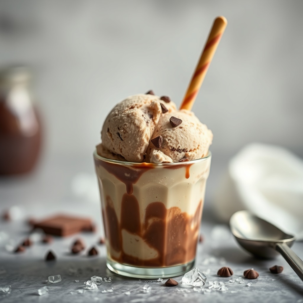 Chilling the Mixture - condensed milk chocolate ice cream recipe