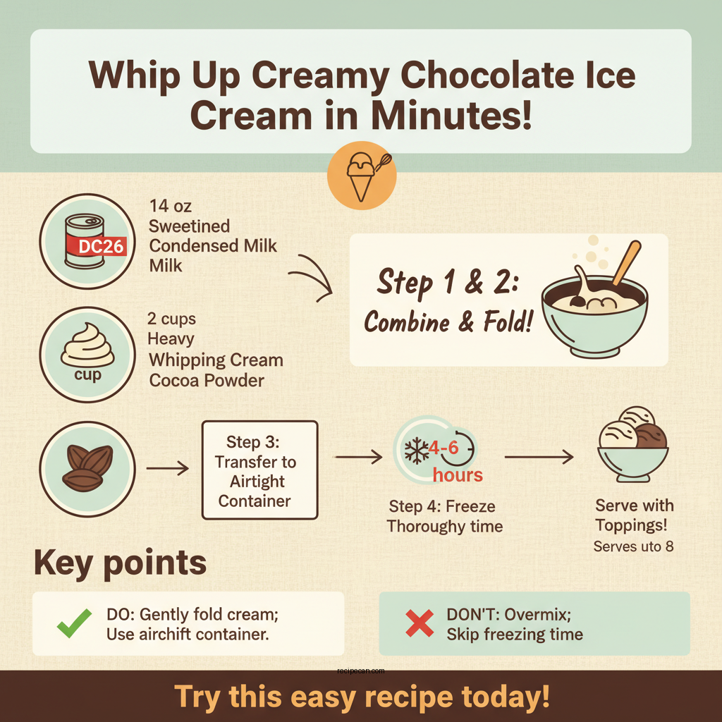 condensed milk chocolate ice cream recipe - Data Infographic and Statistics