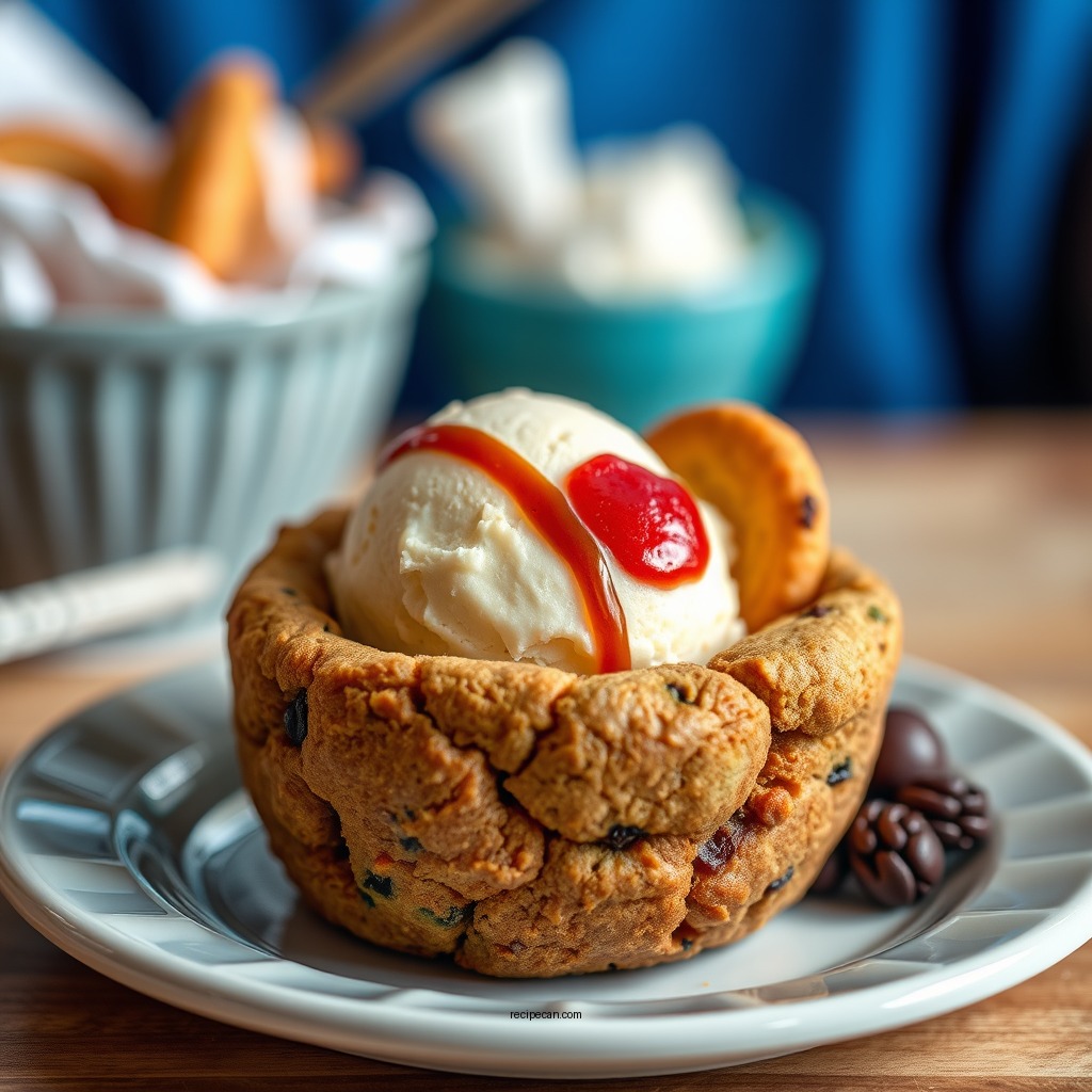 Creative Flavor Variations - cookie bowls for ice cream recipe
