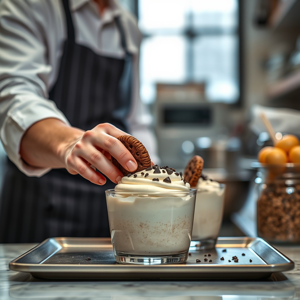 Preparation Steps - cookies and cream mousse recipe