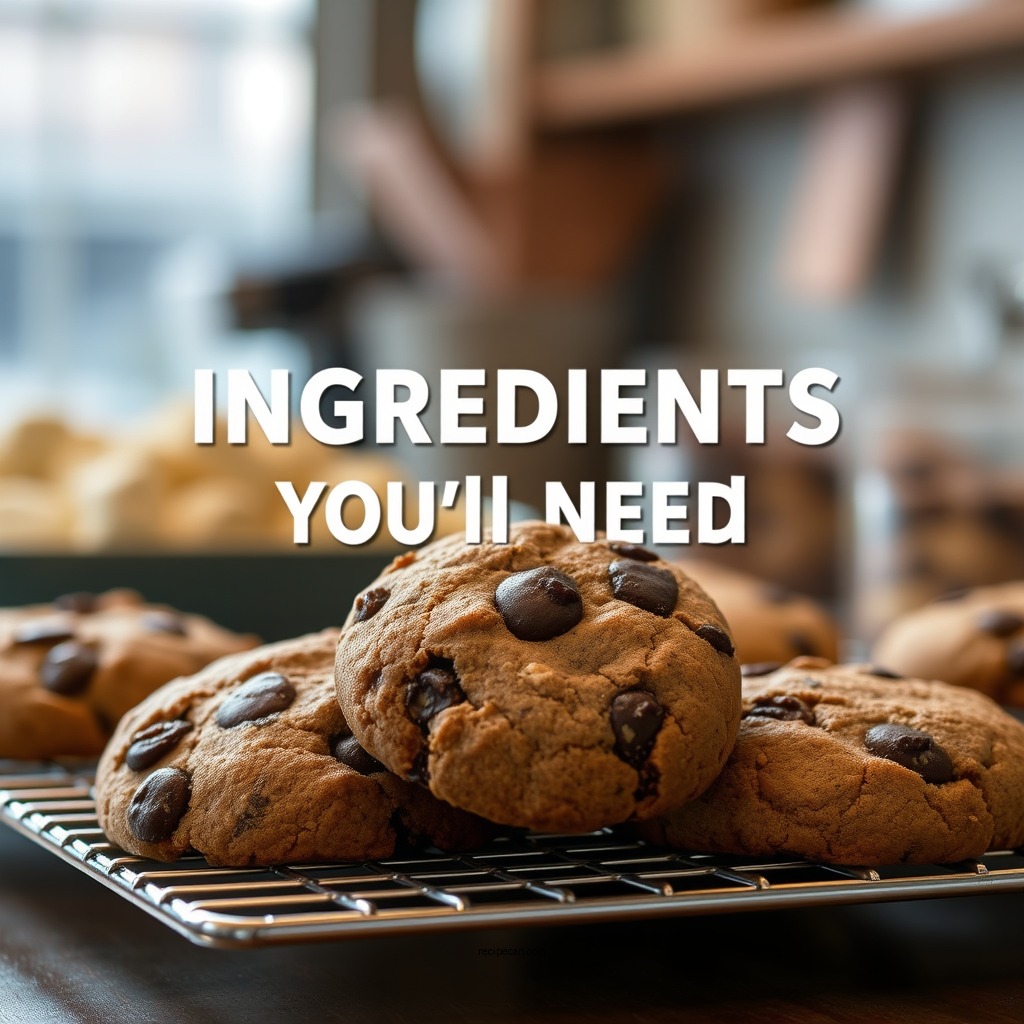 Ingredients You'll Need - cookies made from brownie mix recipe