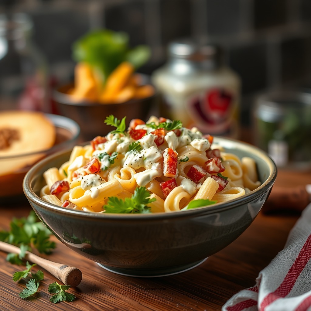 Creamy Ranch Pasta Salad - copycat suddenly salad recipes