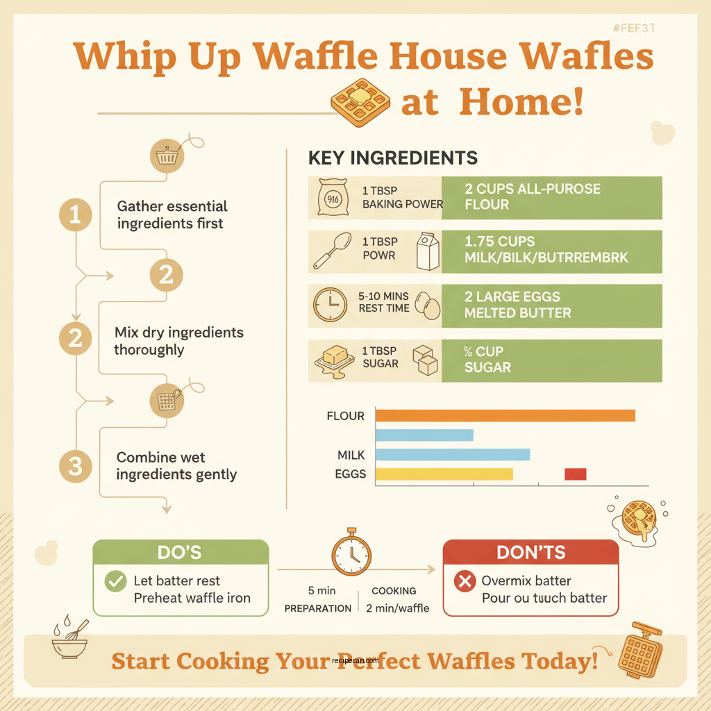 copycat waffle house waffle recipe - Data Infographic and Statistics