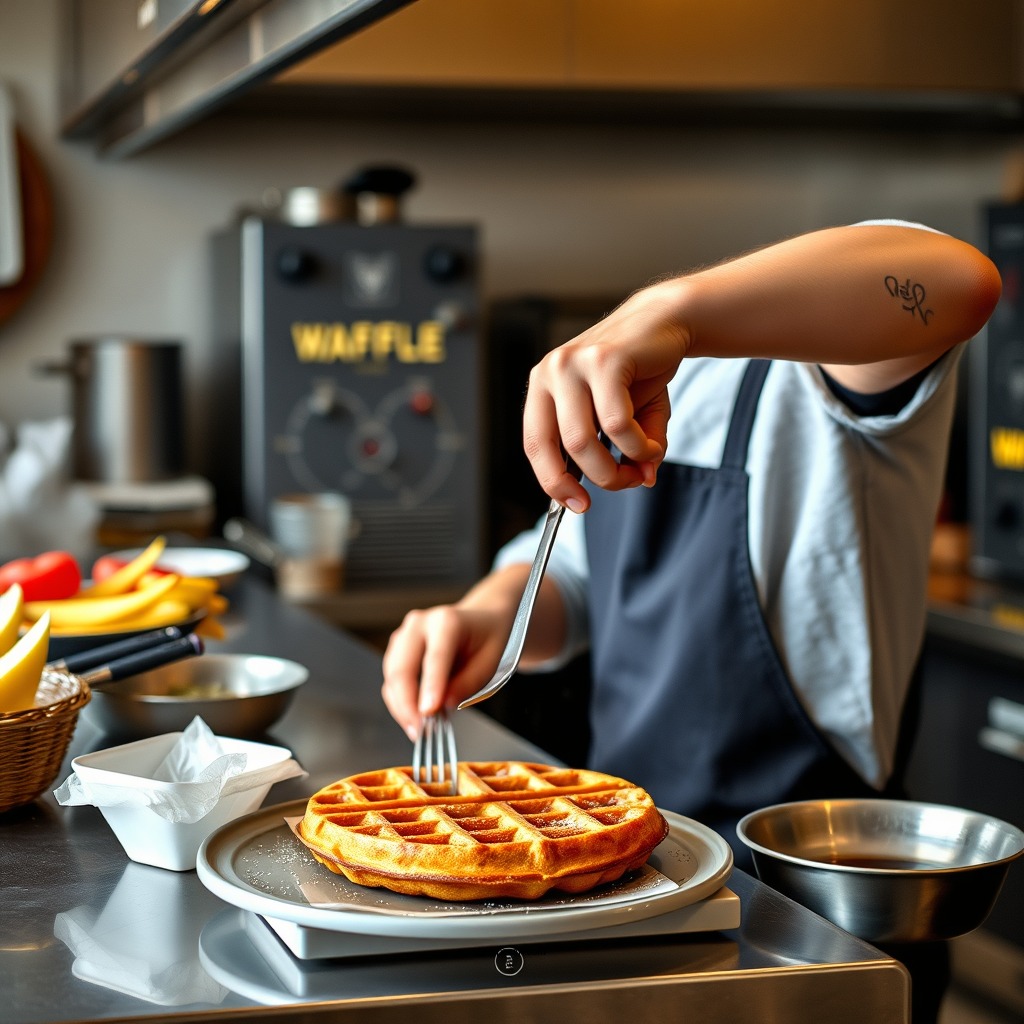 Step-by-Step Preparation - copycat waffle house waffle recipe