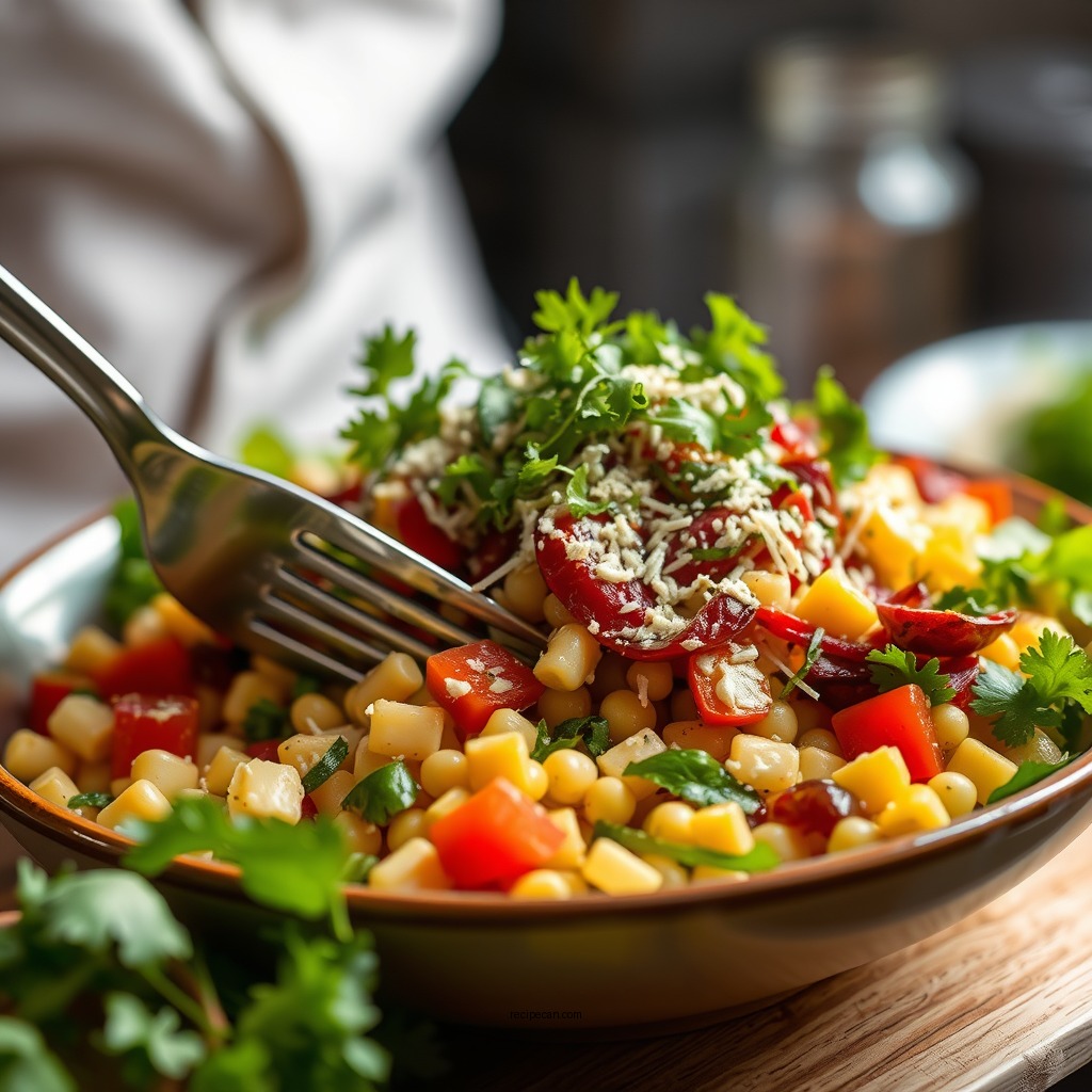 Dressing the Salad - corn salad recipe paula deen