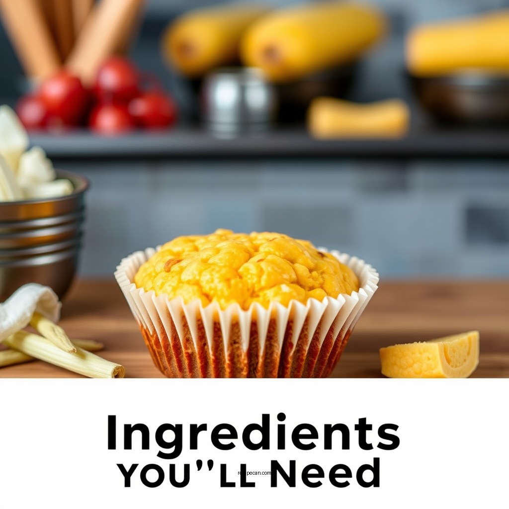 Ingredients You'll Need - cornbread muffins recipe