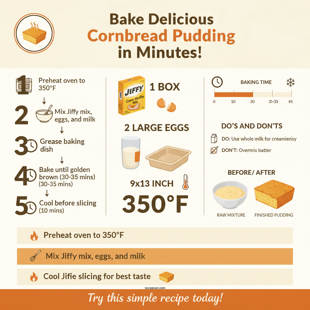 cornbread pudding recipe jiffy mix - Data Infographic and Statistics