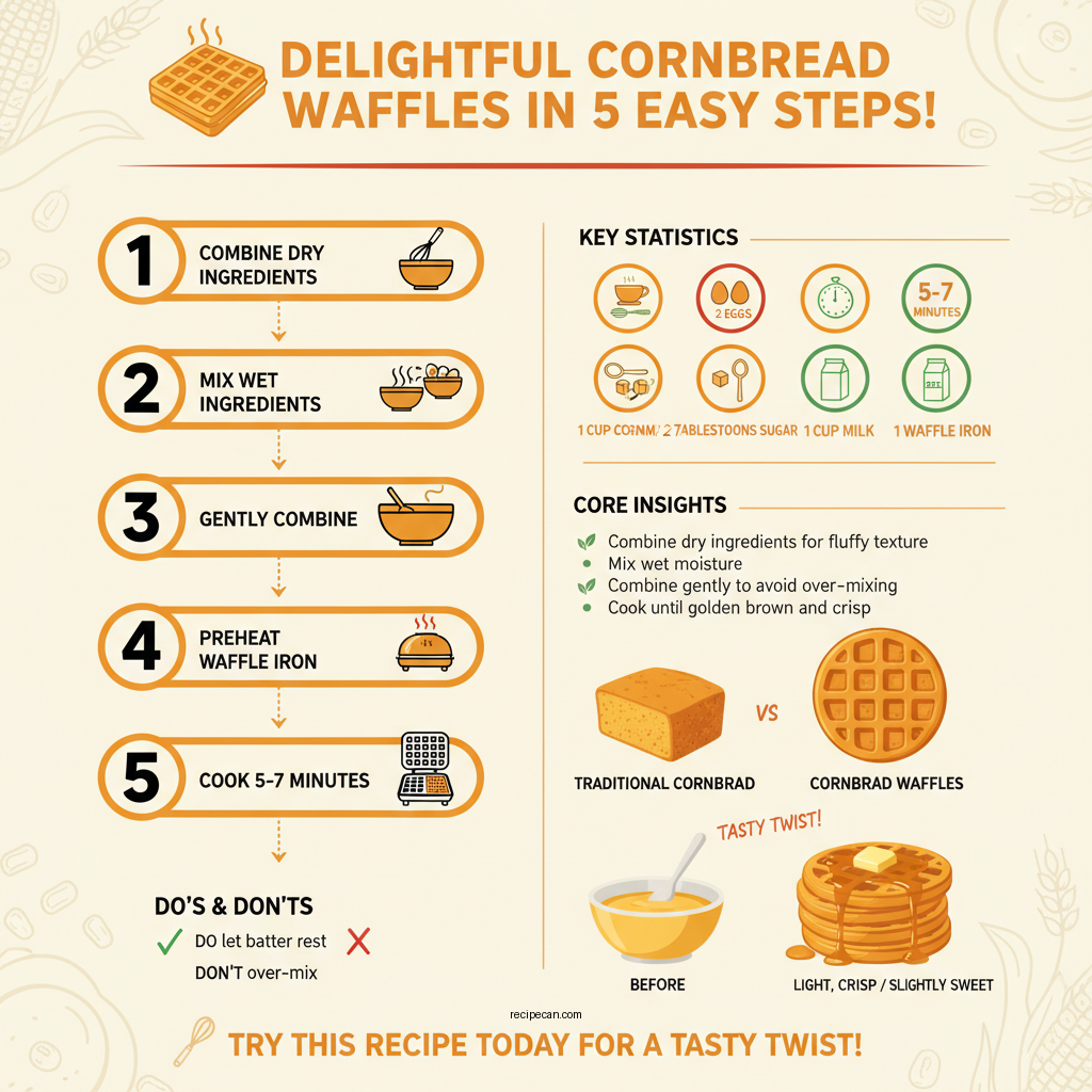 cornbread waffle recipe - Data Infographic and Statistics