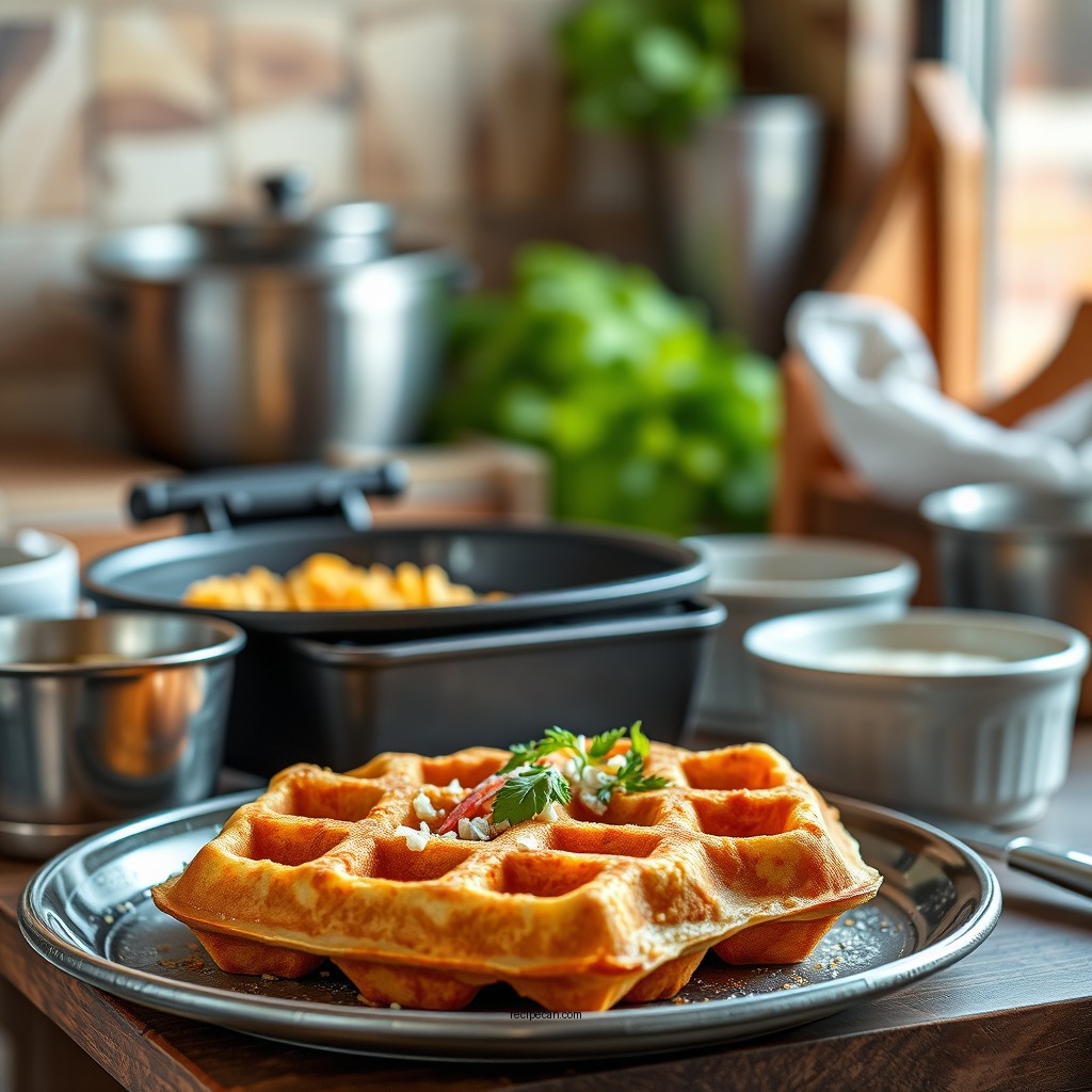 Ingredients for Cornbread Waffles - cornbread waffle recipe