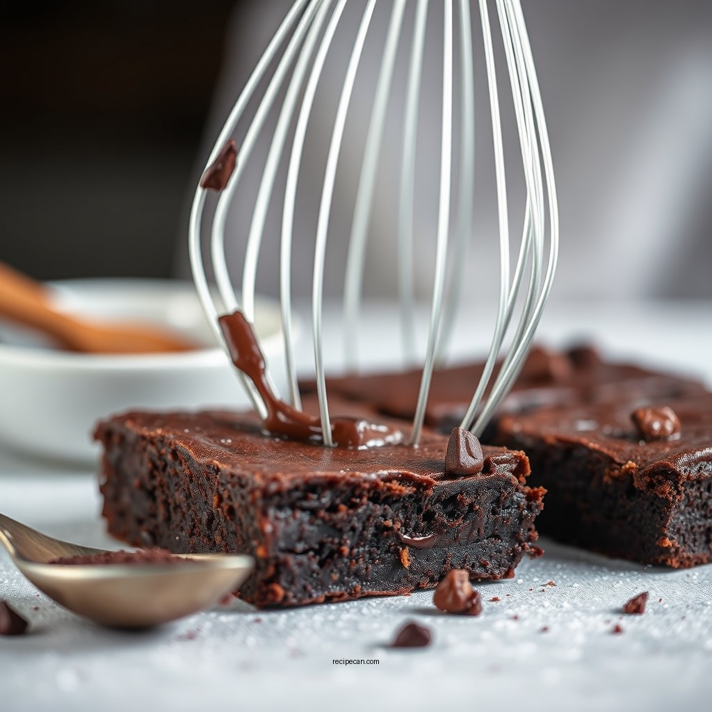 Making the Fudgy Brownie Batter - cosmic brownie recipe