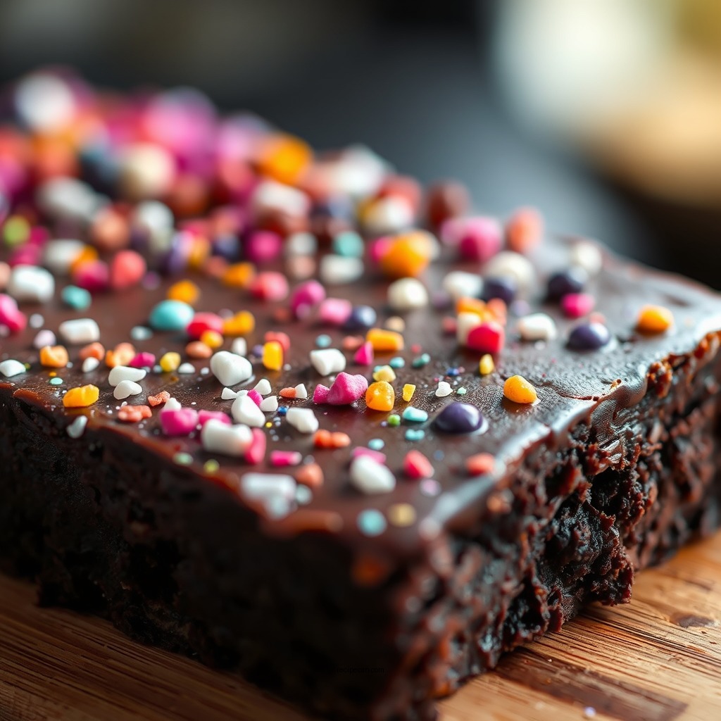 Creating the Cosmic Topping - cosmic brownies recipe
