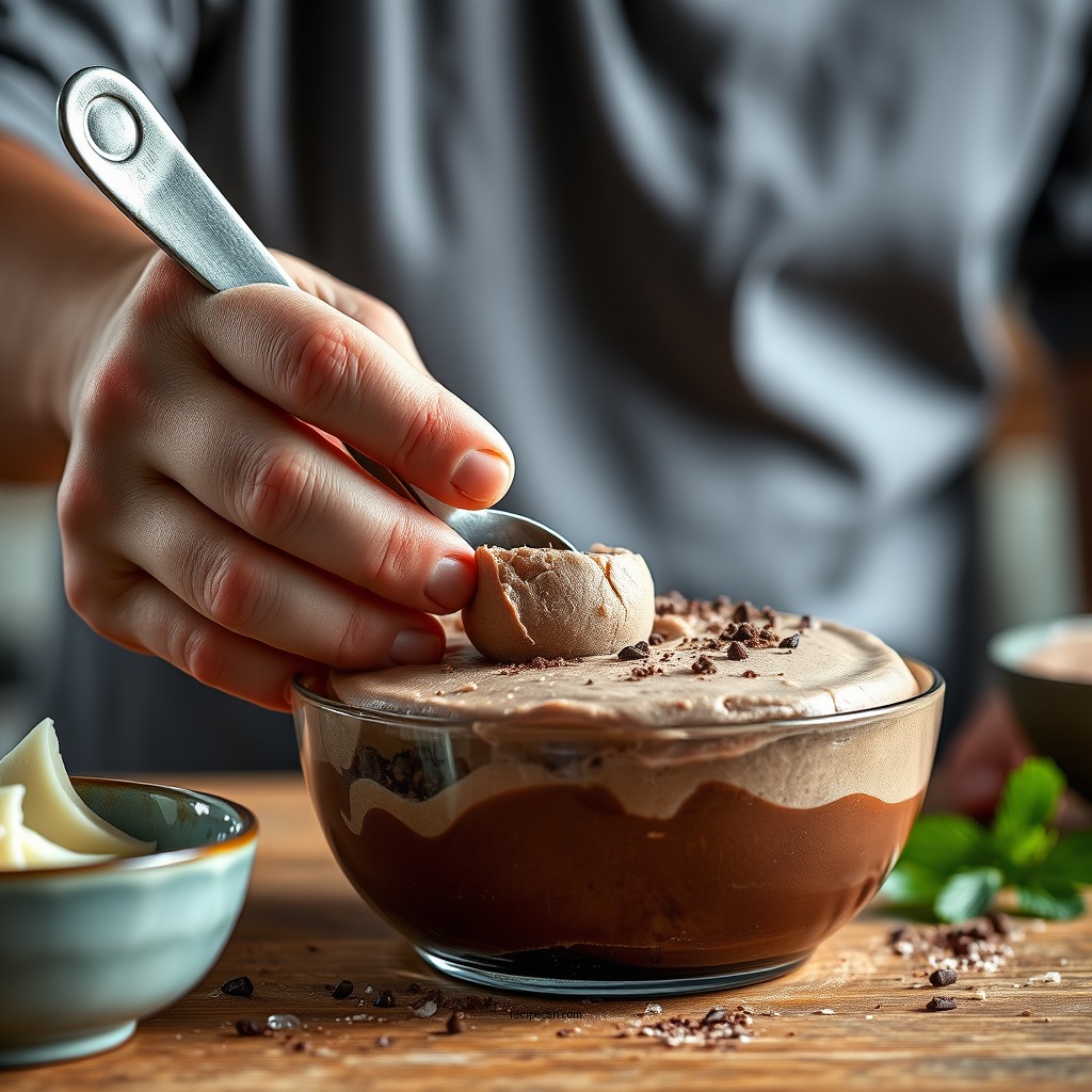 Step-by-Step Preparation - cottage cheese chocolate mousse recipe