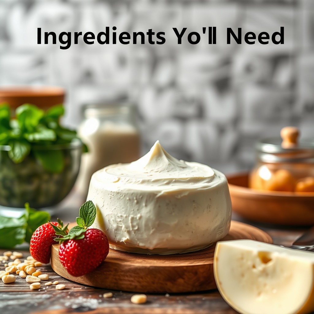 Ingredients You'll Need - cottage cheese mousse recipe