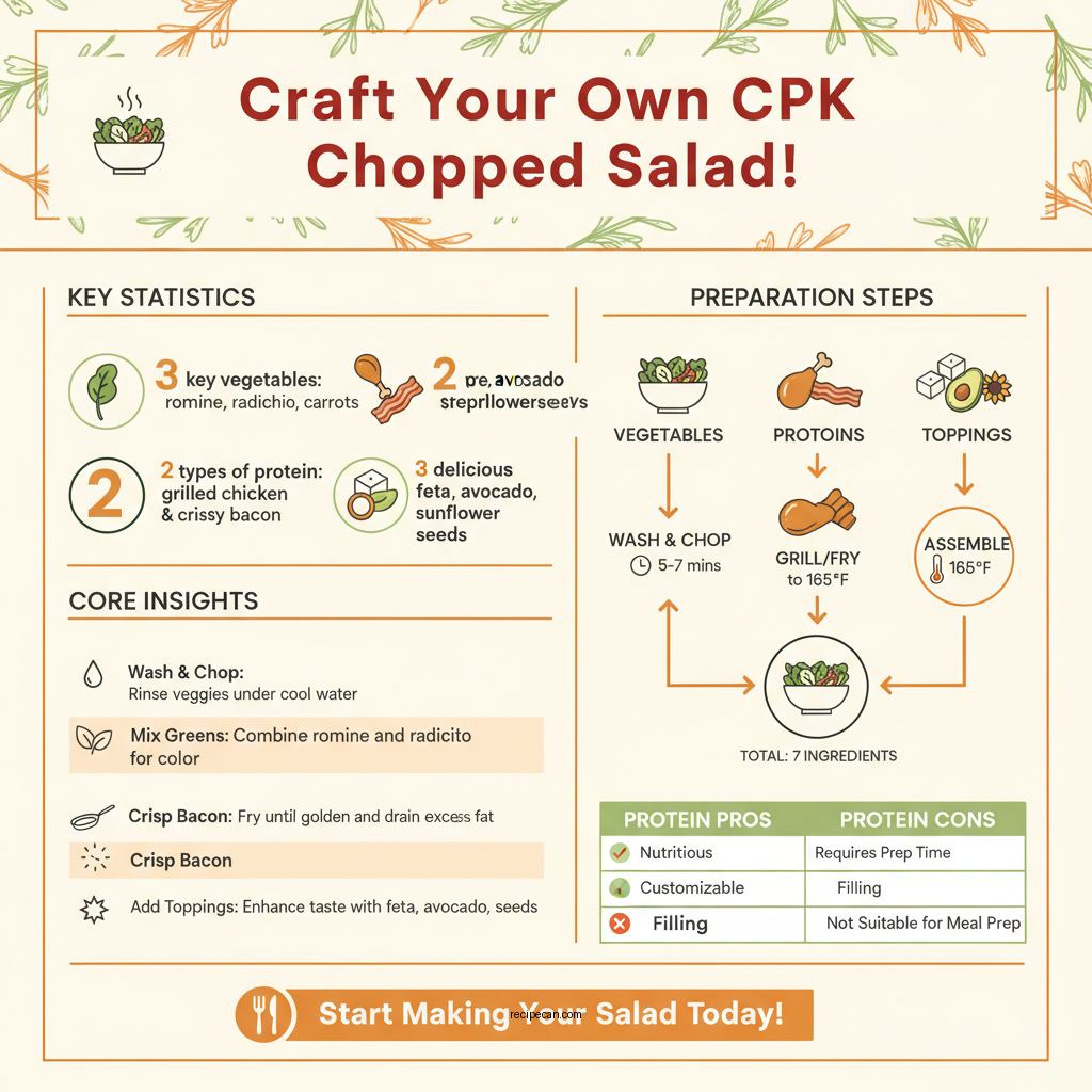cpk chopped salad recipe - Data Infographic and Statistics