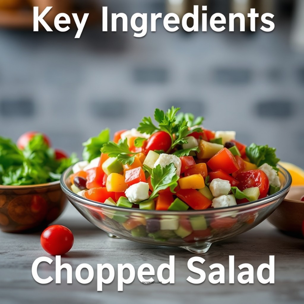 Key Ingredients for CPK Chopped Salad - cpk chopped salad recipe