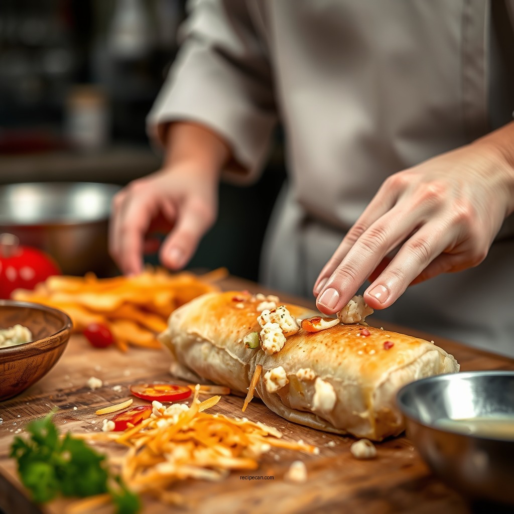 Preparing the Crab Mixture - crab roll recipe